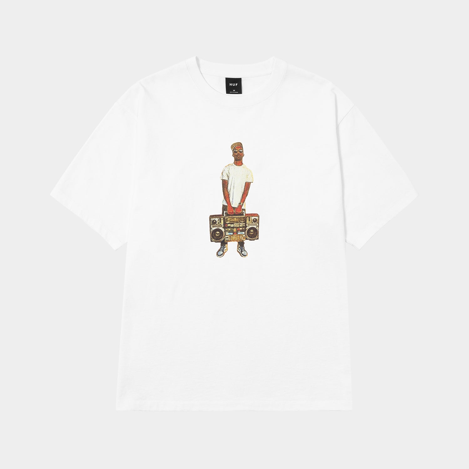 HUF (ハフ) Worldwide JP /T-SHIRTS（Tシャツ）/ HUF X J.ROCC X STONES THROW TEE商品 / WHITE