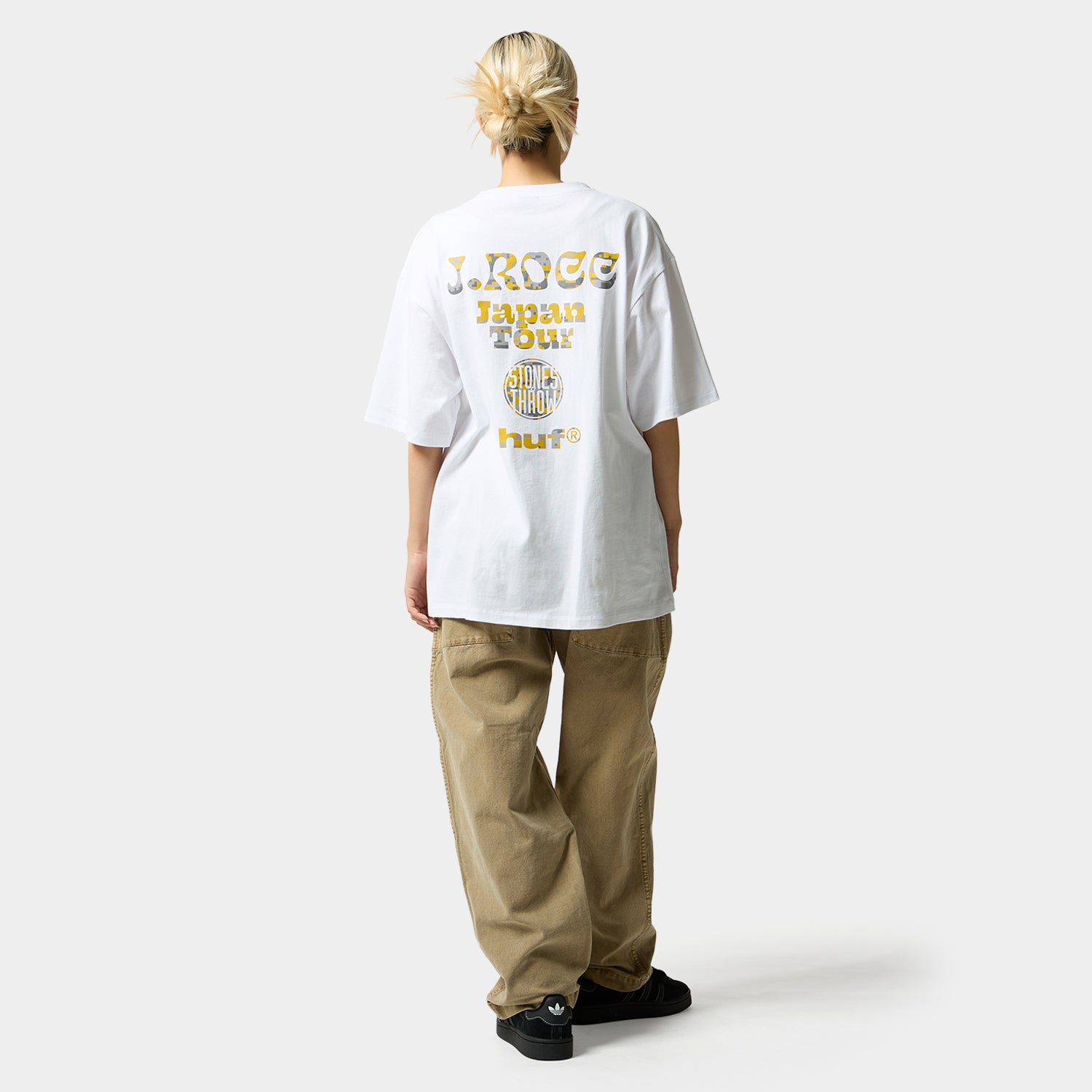 HUF (ハフ) Worldwide JP /T-SHIRTS（Tシャツ）/ HUF X J.ROCC X STONES THROW TEE商品 / WHITE