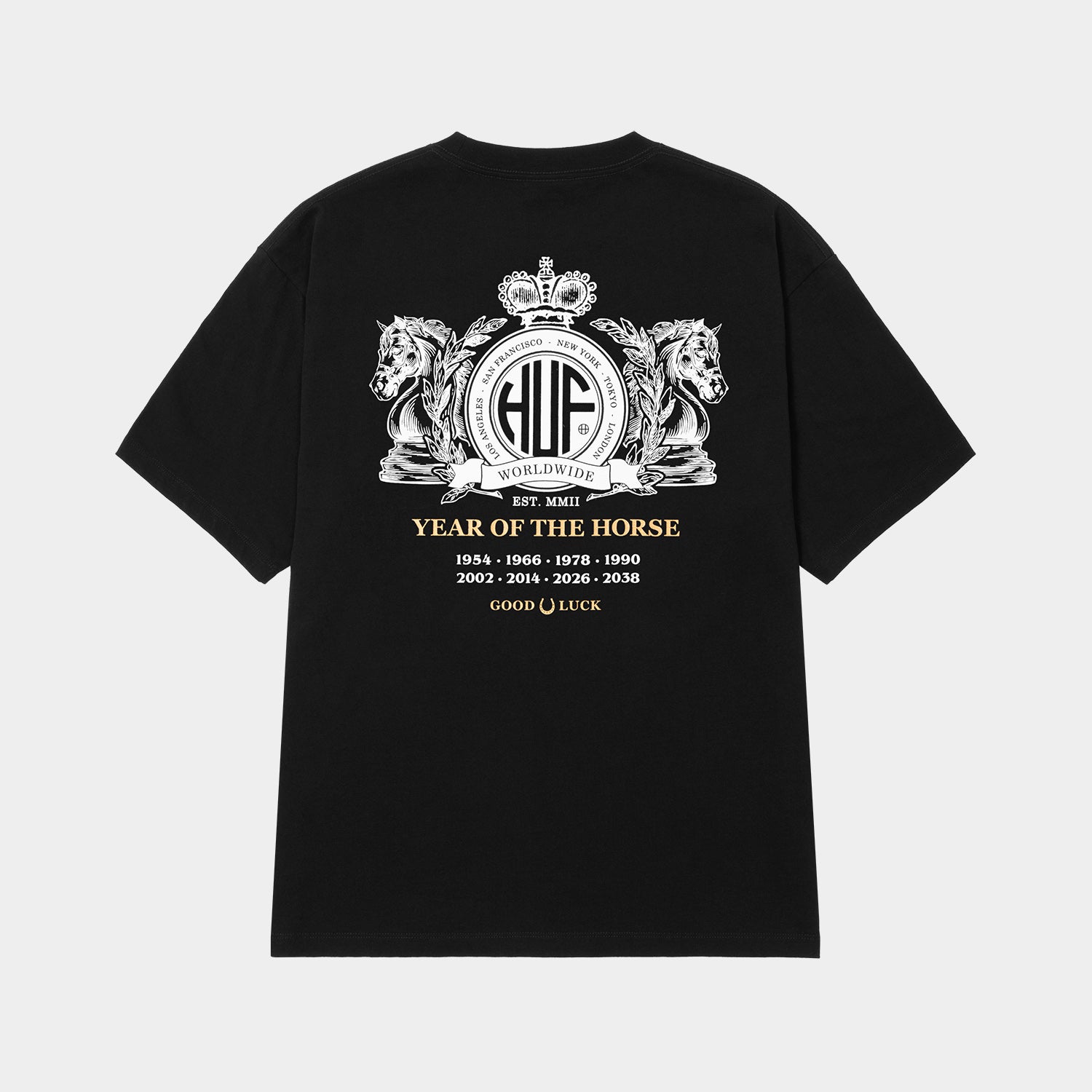 HUF (ハフ) Worldwide JP /T-SHIRTS（Tシャツ）/ YEAR OF THE HORSE TEE商品 / WHITE