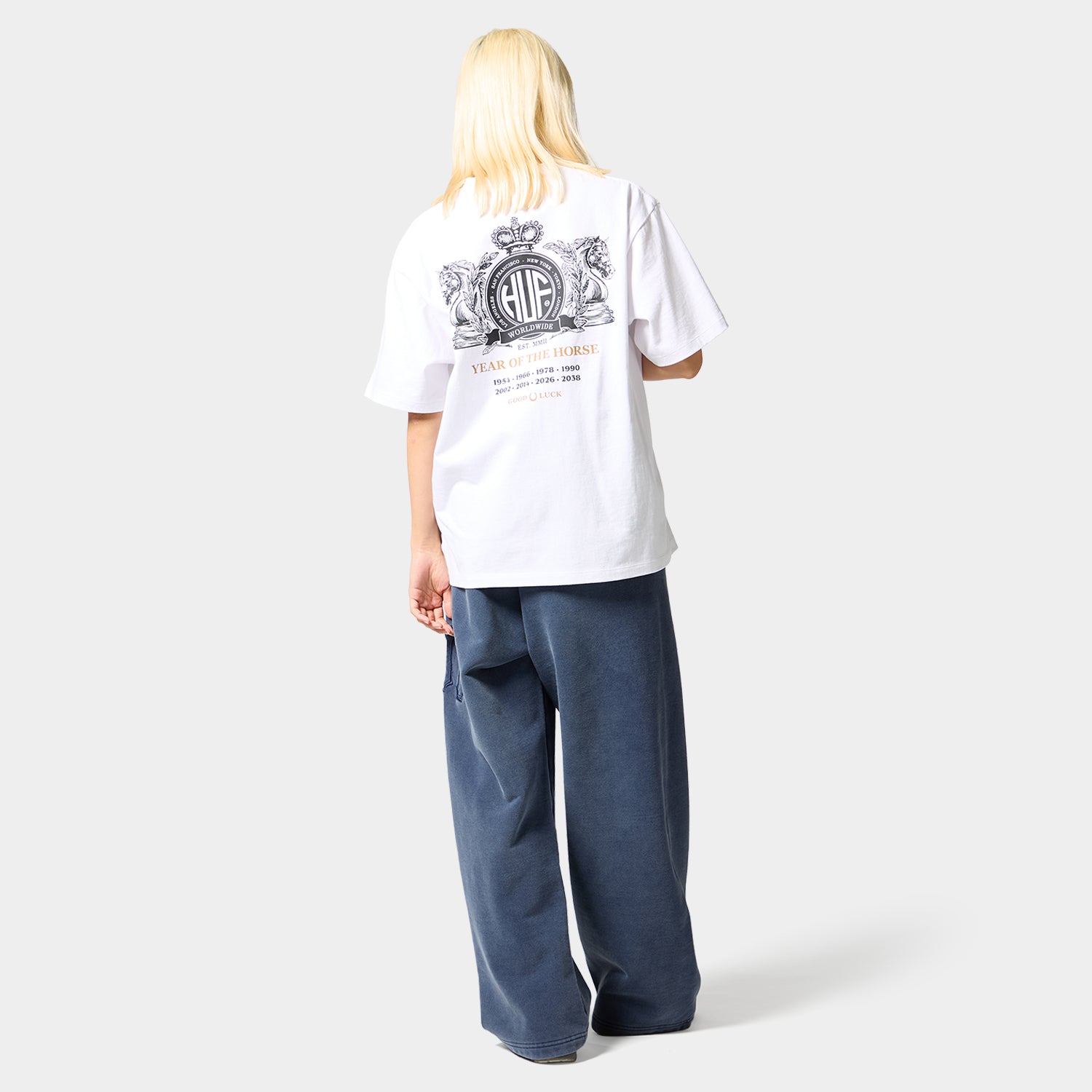 HUF (ハフ) Worldwide JP /T-SHIRTS（Tシャツ）/ YEAR OF THE HORSE TEE商品 / WHITE