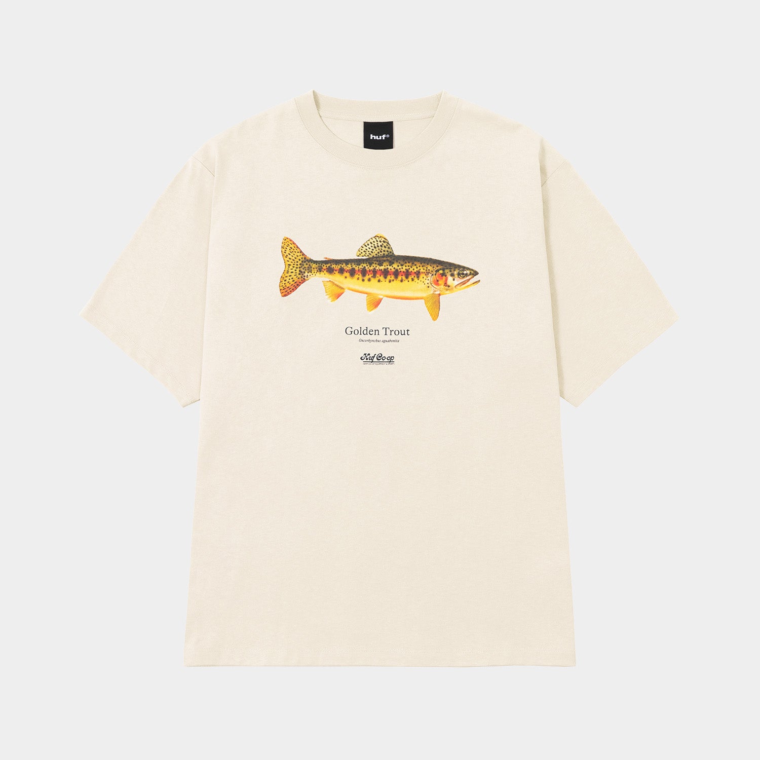 HUF (ハフ) Worldwide JP /T-SHIRTS（Tシャツ）/ huf CO-OP GOLDEN TROUT TEE商品 / NATURAL