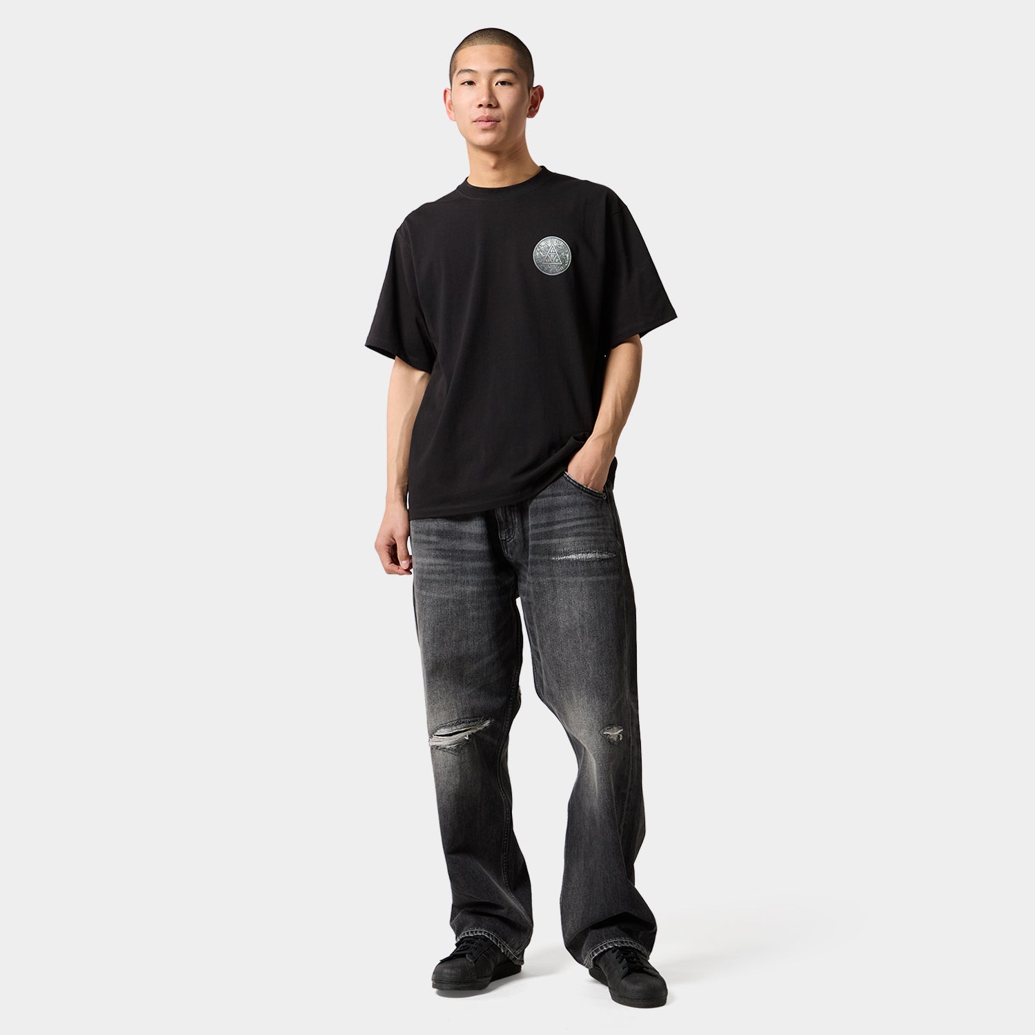 HUF (ハフ) Worldwide JP /T-SHIRTS（Tシャツ）/ HUF X RYU GA GOTOKU TEE商品 / BLACK